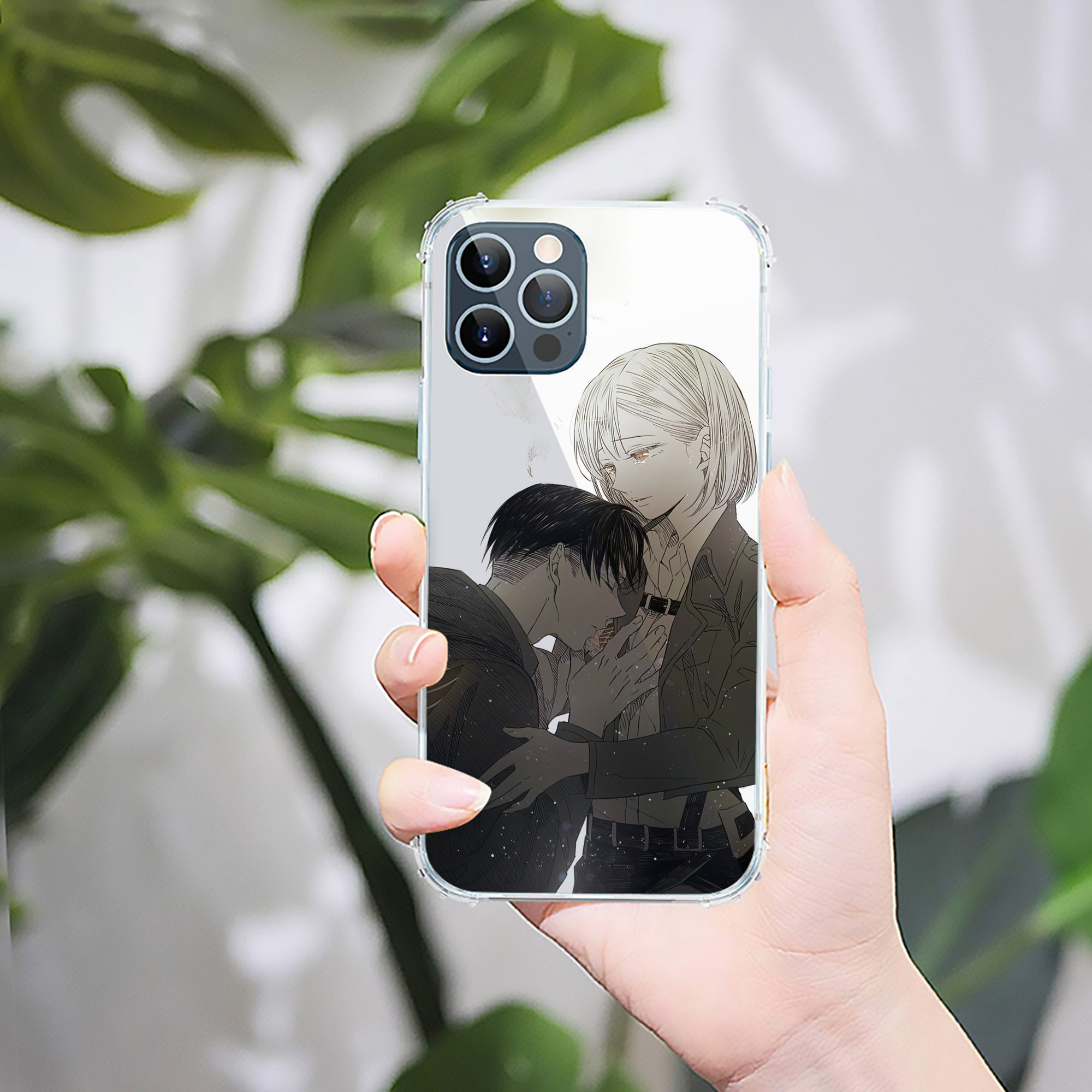 （画像用） 進撃の巨人 Attack on Titan 【iPhone 12シリーズ対応】透明スマホケース（クリアソフトケース）